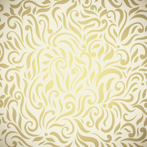 abstrakte goldene Elemente Vektor nahtlose Muster