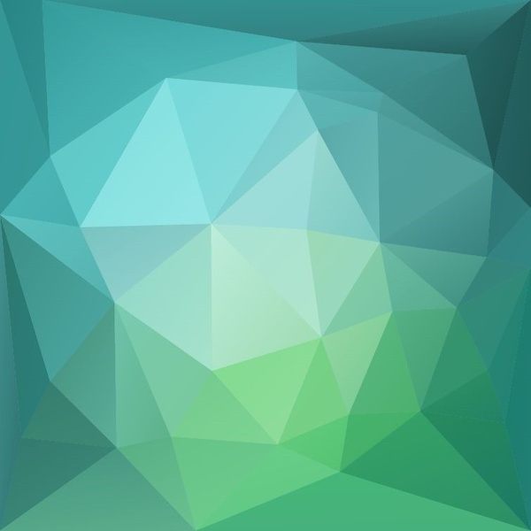 Ilustración de vector de fondo abstracto verde azul baja poli