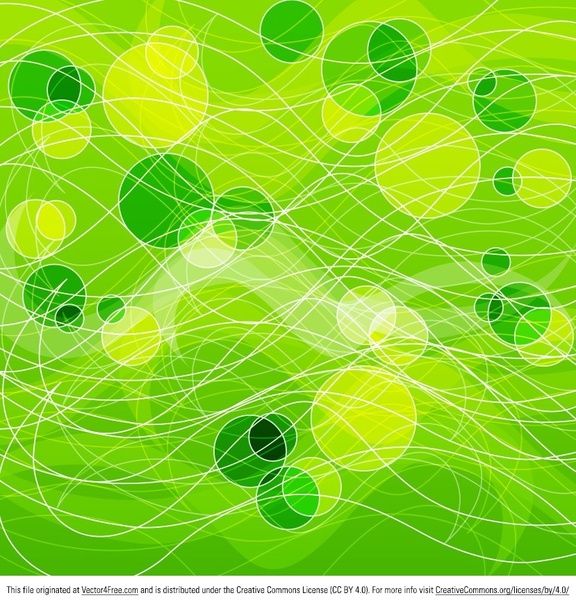 Абстрактный зеленый круги