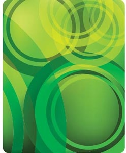 Abstract Green Circles Design Vector Illustration