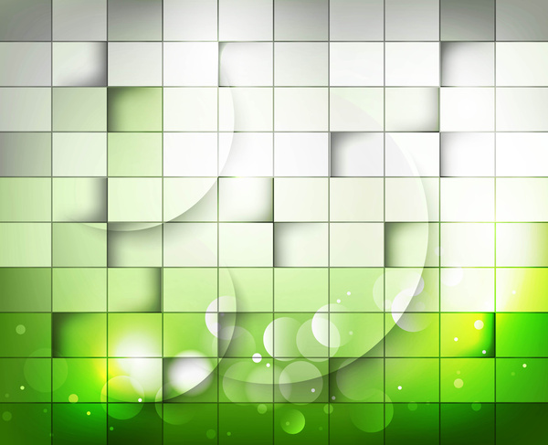 briciolo di mosaico colorato verde astratto sfondo disegno vettoriale