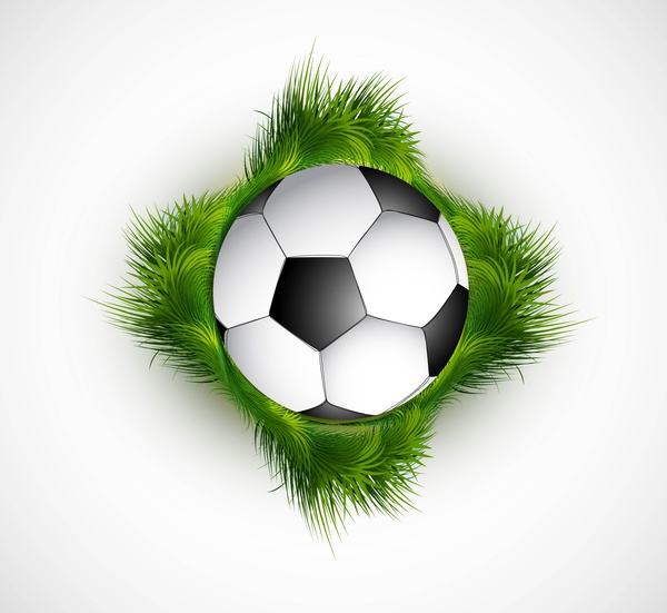 hierba verde abstracto colorido football vector diseño