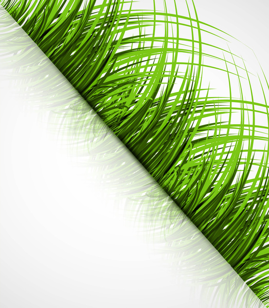 rumput hijau abstrak musim panas dengan refleksi vektor desain
