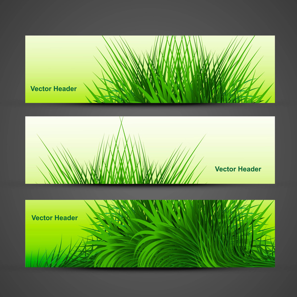 hierba verde abstracta con diseño de vector de rúbrica de reflexión