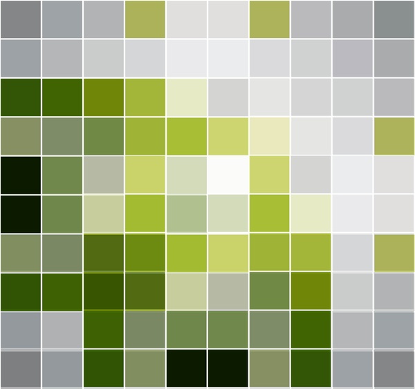 抽象緑モザイクのベクトルの背景