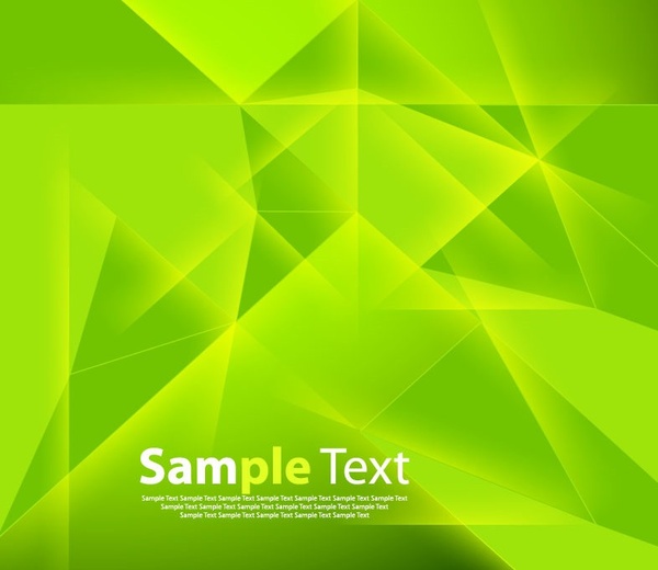 Resumen ilustración vectorial de fondo verde de poligonales