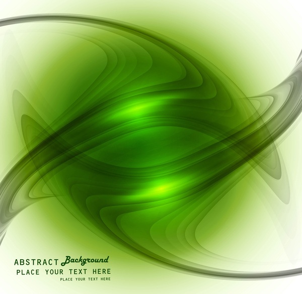 vetor de onda colorida elegante abstratos tecnologia verde
