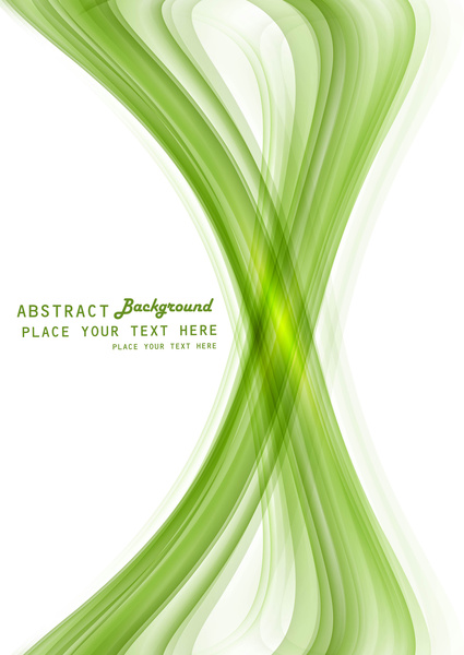 Abstract Green Technology Stylish Colorful Wave Vector Whit Background