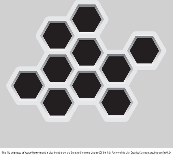 Vektor Abstrak hexagonal