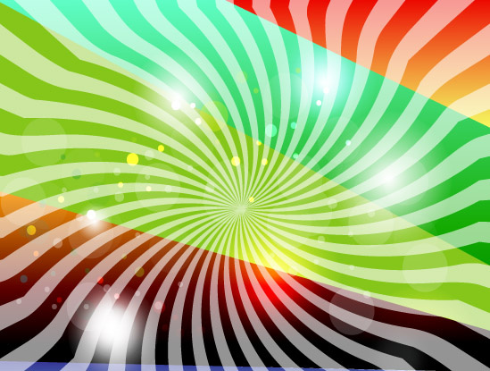 Abstract Hunderd Line Colored Vector