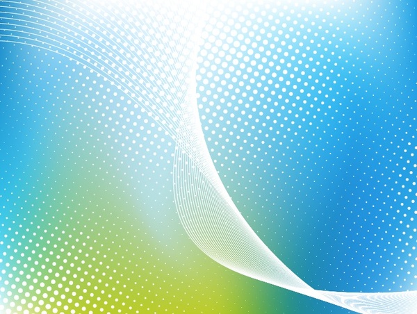 abstrakte Darstellung von Punkten und Welle Linien farbigen Hintergrund