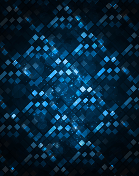 mosaico de luz abstractas vector fondo azul brillante