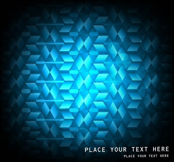 abstrak cahaya mosaik vektor latar belakang biru yang berkilau ilustrasi