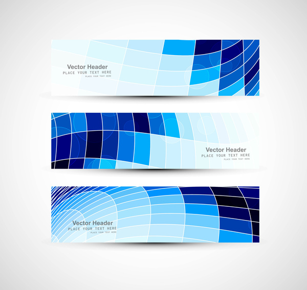 抽象馬賽克標題藍色五顏六色的向量例證