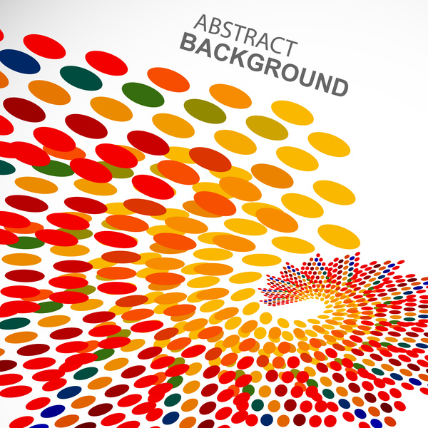 fundo de onda redemoinho abstrato multicolor círculo colorido pontilhado