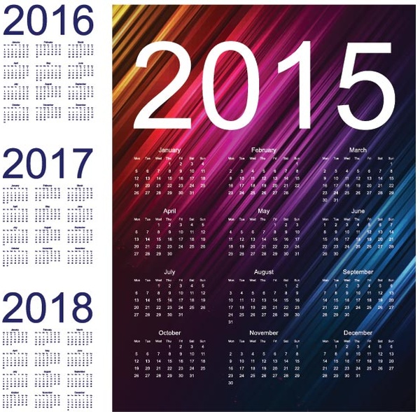 abstrak musik background15 vektor kalender template
