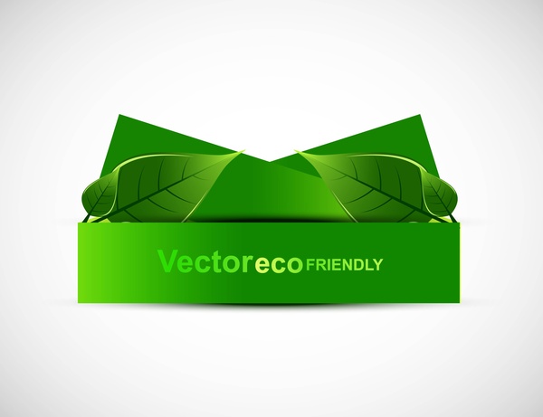 abstrak alami bingkai eco hijau hidup sedikit pun latar belakang vektor