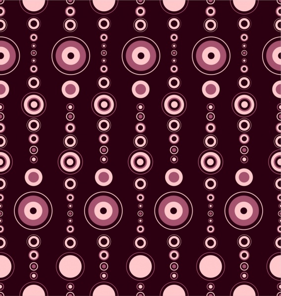 Rosa patron abstracto decoracion estilo diseño de círculos de repetición