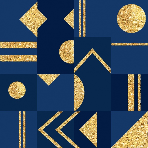 abstrato design geométrico dourado liso brilhante de padrão