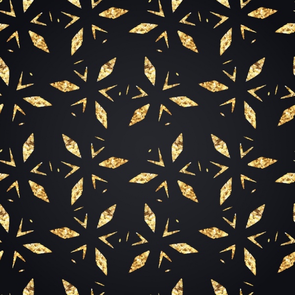 pola abstrak mengulangi dekorasi emas