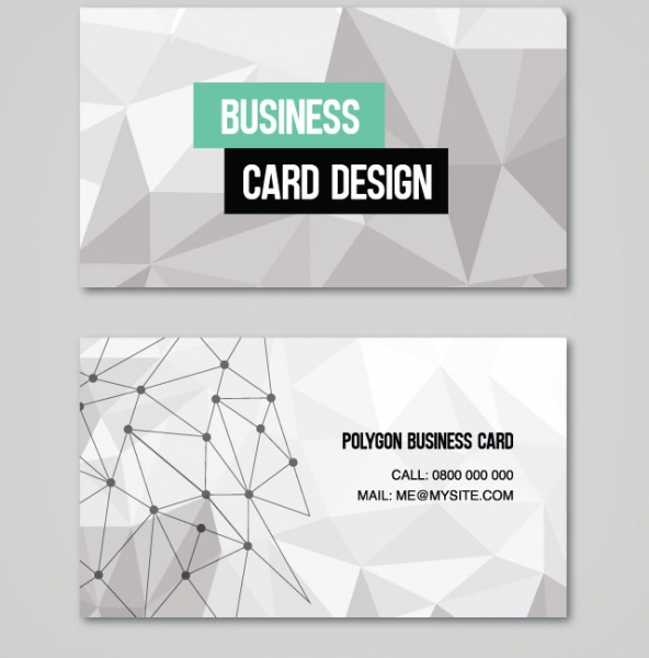Abstract Polygon Business Cards