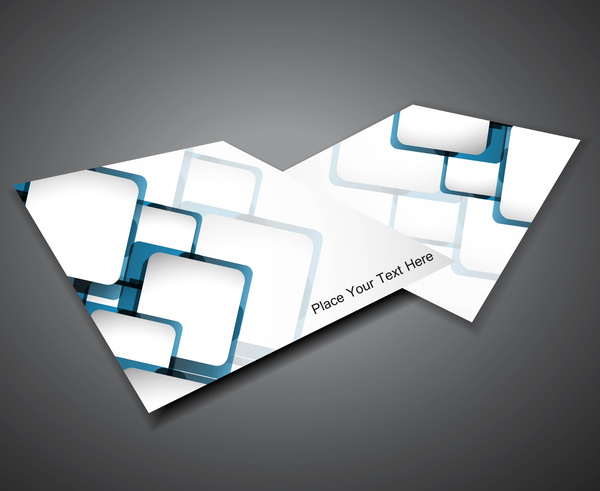 progettazione di brochure business professionale astratto blu cerchio colorato