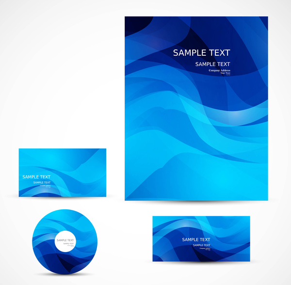 抽象的なプロフェッショナルなビジネス cd カバーのパンフレット デザイン