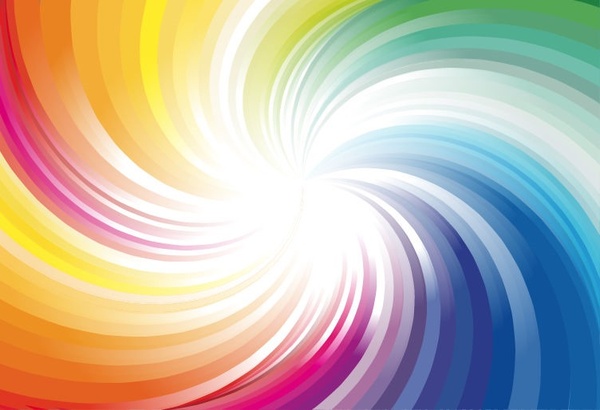 warna pelangi abstrak gelombang latar belakang vektor ilustrasi