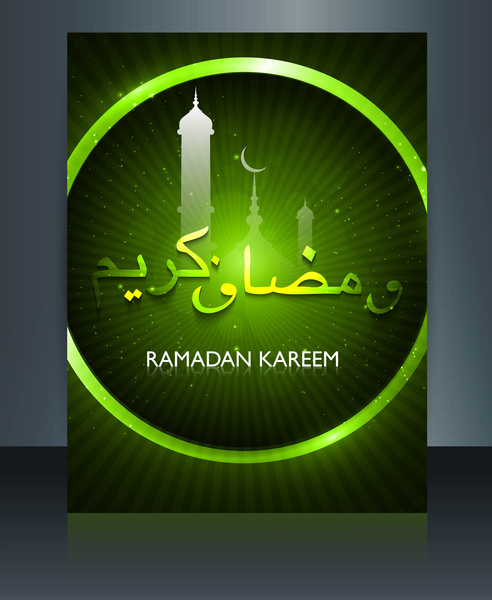 ramadan kareem carta vettoriale illustrazione astratta
