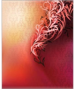 Abstrakt rot Flügel Muster Hintergrund Vektor Broschüre Stilvorlage