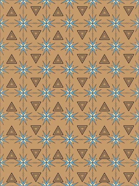 abstrakt Dreiecke Dekoration Design-Muster zu wiederholen