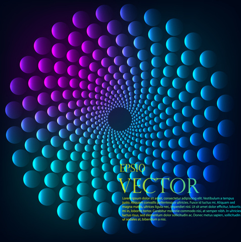 bola bundar abstrak latar belakang vektor