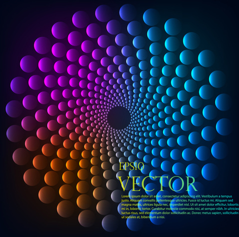 vector de fondo abstracto bolas