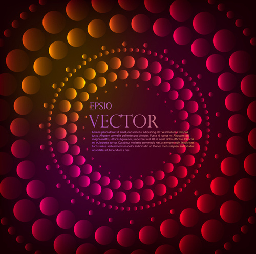 Abstract Round Balls Background Vector