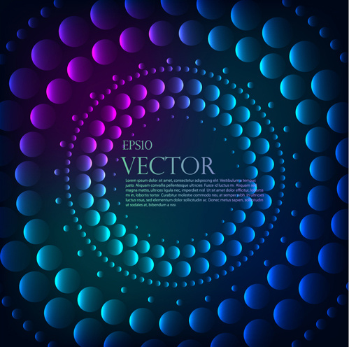 vector de fondo abstracto bolas