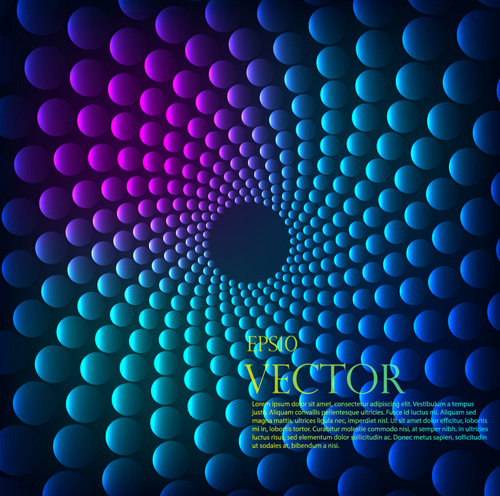bola bundar abstrak latar belakang vektor