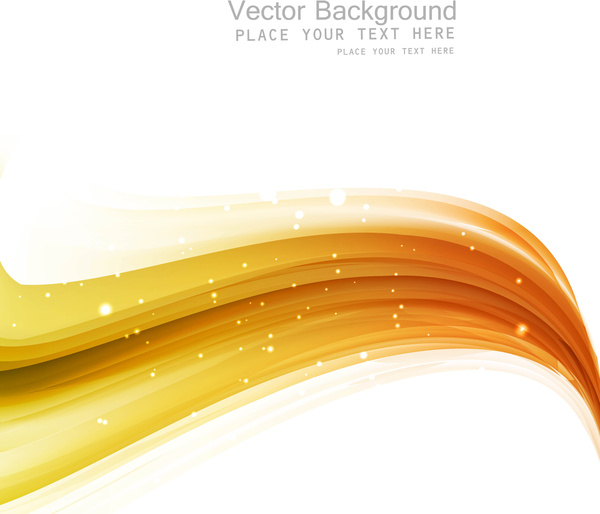 vector de onda color de oro brillante Resumen de la tecnología