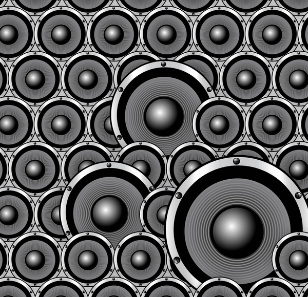 abstrakte Lautsprecher nahtlose Hintergrund-Muster-Vektor-illustration