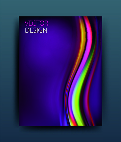 abstrak gaya majalah atau brosur penutup vektor