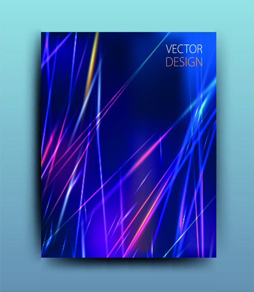 abstrak gaya majalah atau brosur penutup vektor