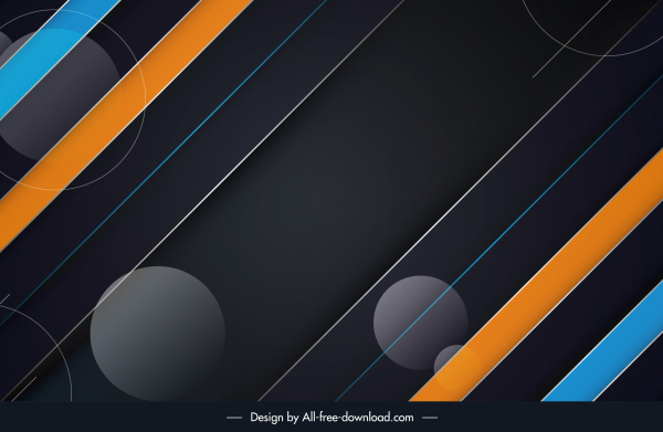 latar belakang teknologi abstrak warna-warni desain geometris gelap datar