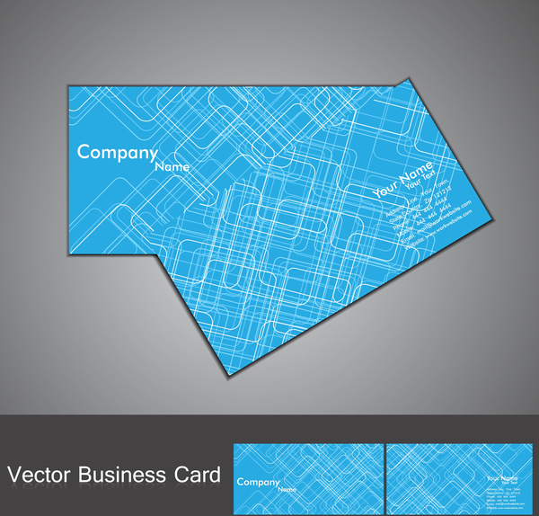 Abstract Tecnology Business Card Set Vector Abstract Tecnology Business Card Set Vector