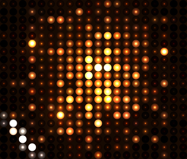 fundo de textura abstrata para vetor de bokeh de círculo de luzes