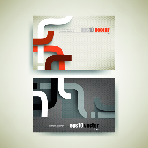 abstrak lagu kartu bisnis vector set