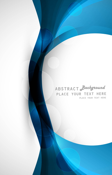 abstrakte farbenfrohe stilvolle blauen Kreis Wave Technologie Vektorgrafik