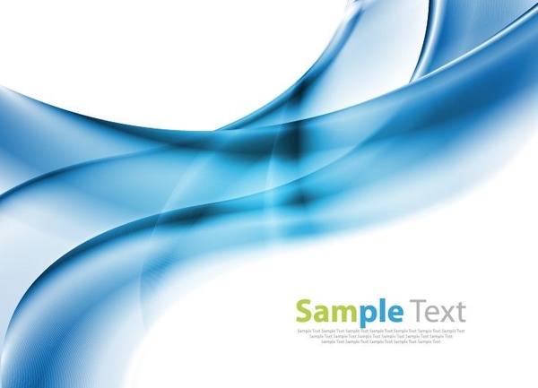 abstrakte Wave Design-blauen Hintergrund-Vektor-illustration