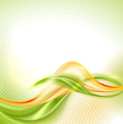 eco verde ondulato astratto stile sfondo vettoriale