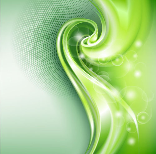 gaya eco hijau bergelombang abstrak latar belakang vektor