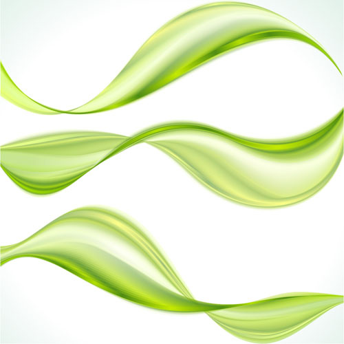 eco verde ondulato astratto stile sfondo vettoriale