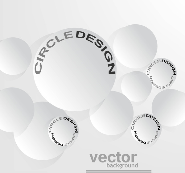 astratto bianco cerchio illustrazione sfondo vettoriale